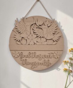 Flag & Circle Interchangeable - Humming Bird
