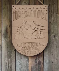 Flag & Circle Interchangeable - Racoon Adventure