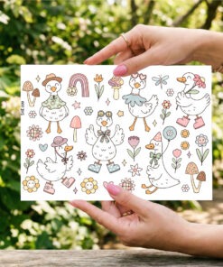 UV DTF – SHE 009 sheet of geese