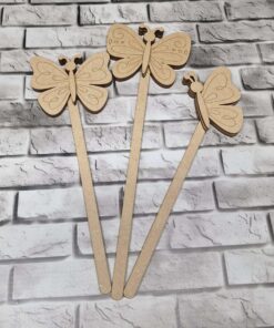Sticks with optional mason jar - Butterfly