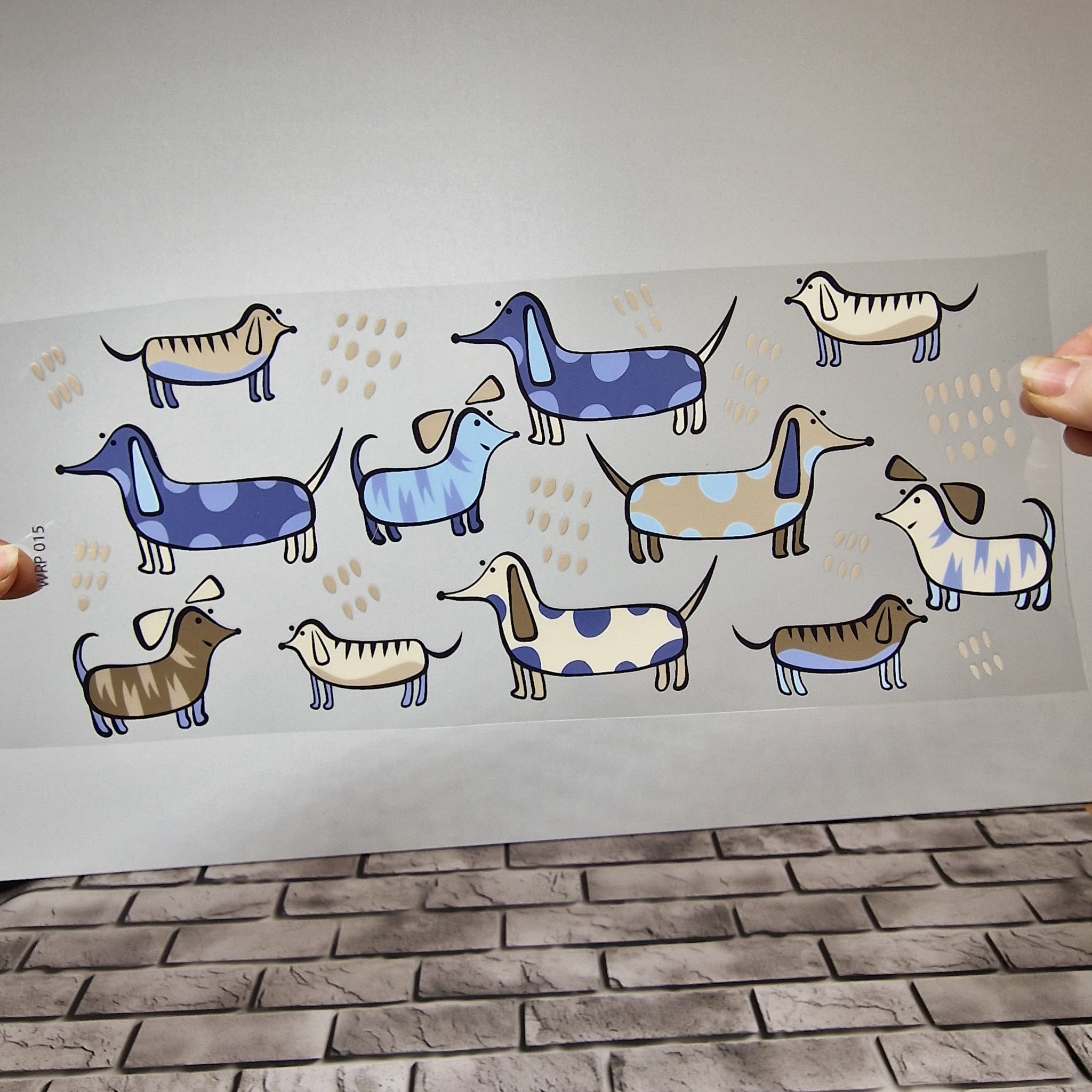 UV DTF – WRP 015 - Libbey wrap dogs