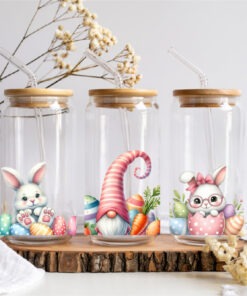 UV DTF – WRP 023- Libbey wrap Easter gnome