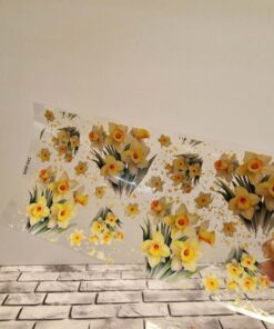 Alternative view of UV DTF – WRP 045 - Libbey wrap Daffodils