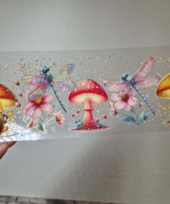 Alternative view of UV DTF – WRP 050 - Libbey wrap Shrooms
