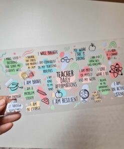 Alternative view of UV DTF – WRP 052 - Libbey wrap Teacher affirmation