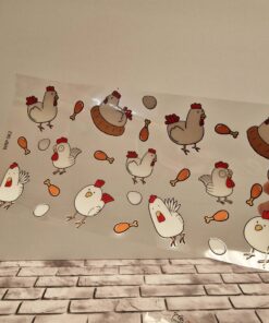 Alternative view of UV DTF – WRP 062 - Libbey wrap Chicken