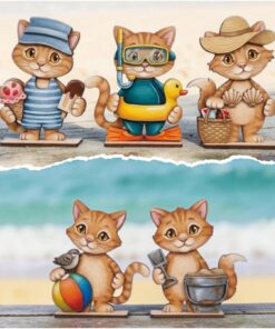 Beach Ready Summer Cats
