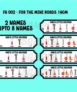Alternative view of UV DTF - FA 002 - Fathers day Tools for Mini road blanks