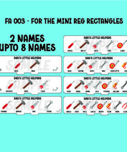 FA 003 - Fathers day Tools for Mini Reg rectangle blanks
