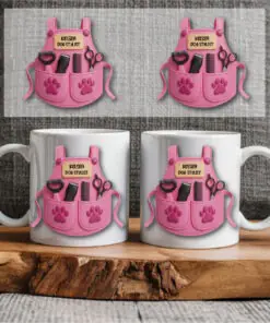 Sublimation sheet - Mug wrap 11oz - 043 Pink Groomer