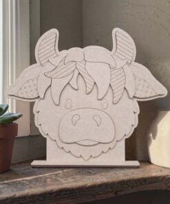 Patchwork highland cow