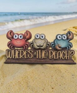 Where's the Beach, crab plaque