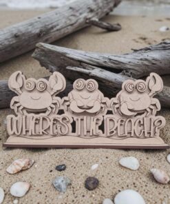 Where's the Beach, crab plaque