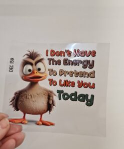 Alternative view of UV DTF – DEC 159 10cm decal for Libbey - Duck