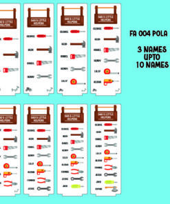 FA 004 - Fathers day Tools for polaroid tall blanks