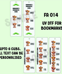 UV DTF - FA 014 - Fathers day Cubs for bookmarks