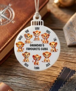 UV DTF - FA 015 - Fathers day Cubs for 8cm wide baubles