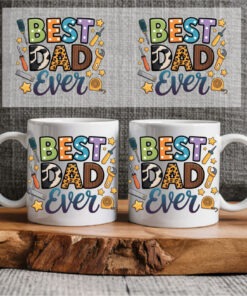 Sublimation sheet - Mug wrap 11oz - 039 Best Dad
