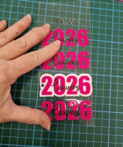Alternative view of UV DTF - TEA 003 - 2026 leavers - 4 PACK