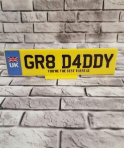UV DTF – MS 046 - Reg Plate for 20cm plaque