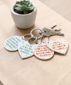 UV DTF - MS 020 - Reminder Keyring - 4 pack