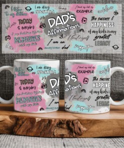 Sublimation sheet - Mug wrap 11oz - 060 Dad affirmation