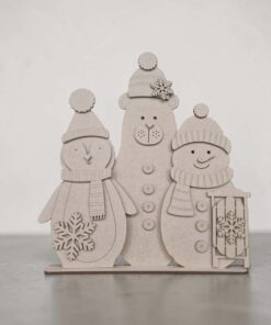 Penguin Bear SNowman on base