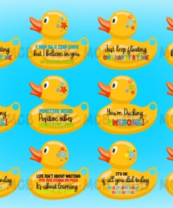 Alternative view of UV DTF – SHE 011 sheet of ducks