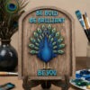 Be Bold Peacock in frame