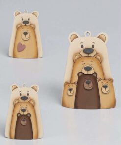 Bear family bauble