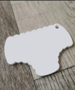 Fancy pants keyring blank with optional fastenings