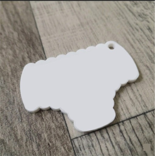 Fancy pants keyring blank with optional fastenings