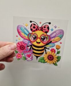 UV DTF – DEC 181 10cm decal for Libbey - Bee