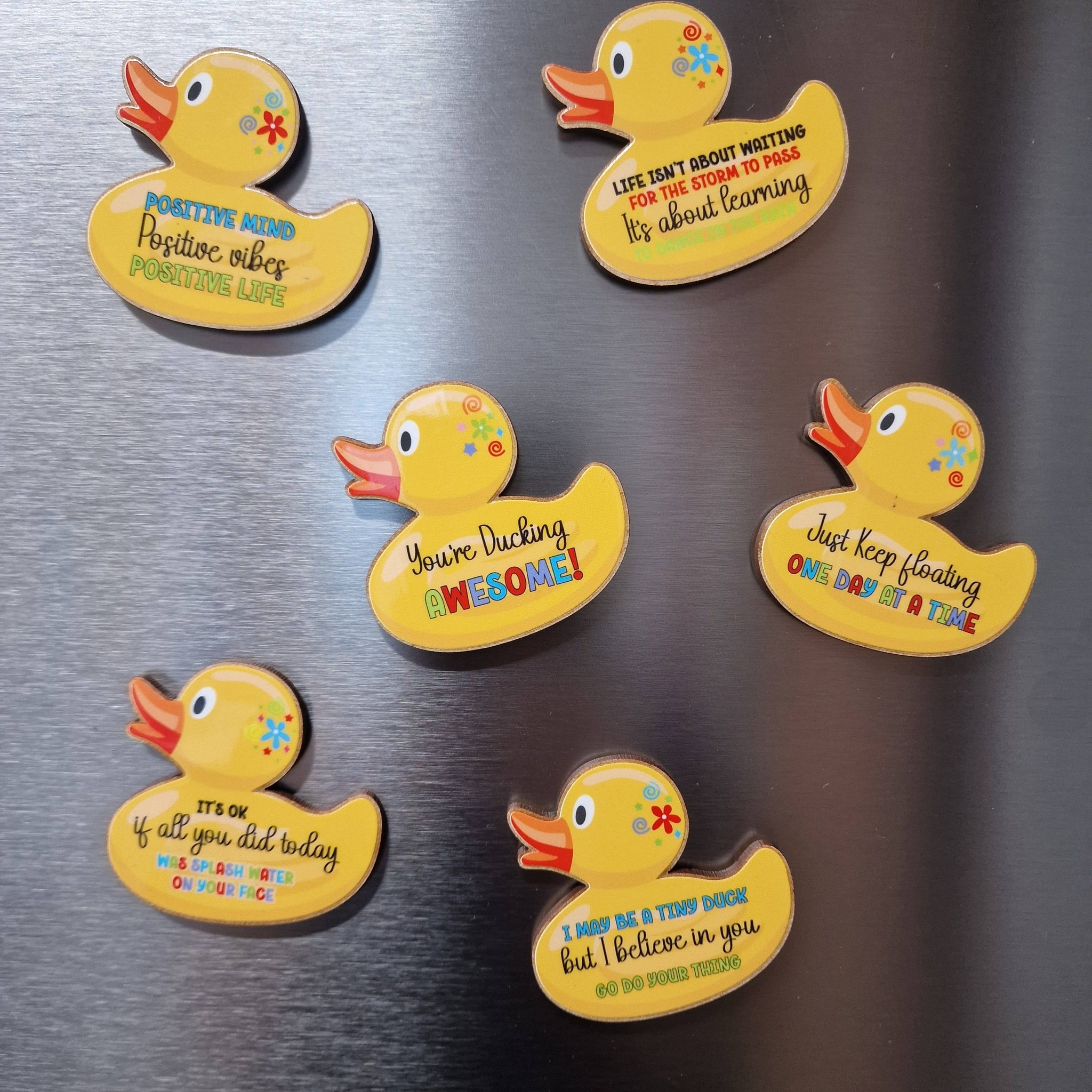 UV DTF - MS 021-026 - DUCK Keyring / magnet - 4 pack - Image 9