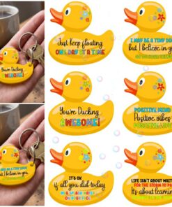 UV DTF - MS 021-026 - DUCK Keyring - 4 pack