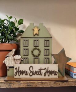 Home sweet home with block on base