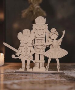 Mouse, Nutcracker and Ballerina on base