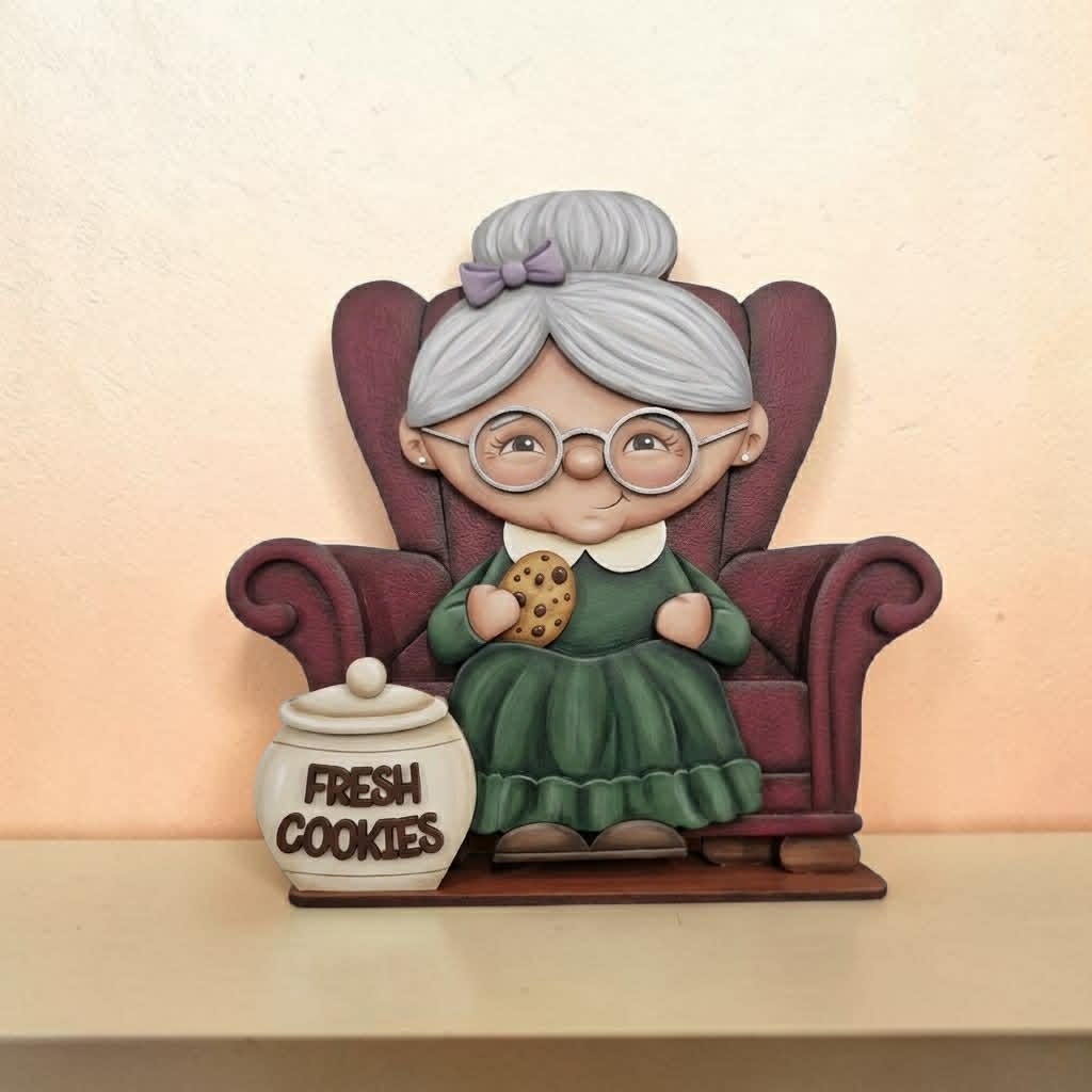 Mrs Claus shelf sitter with optional sofa - Image 3