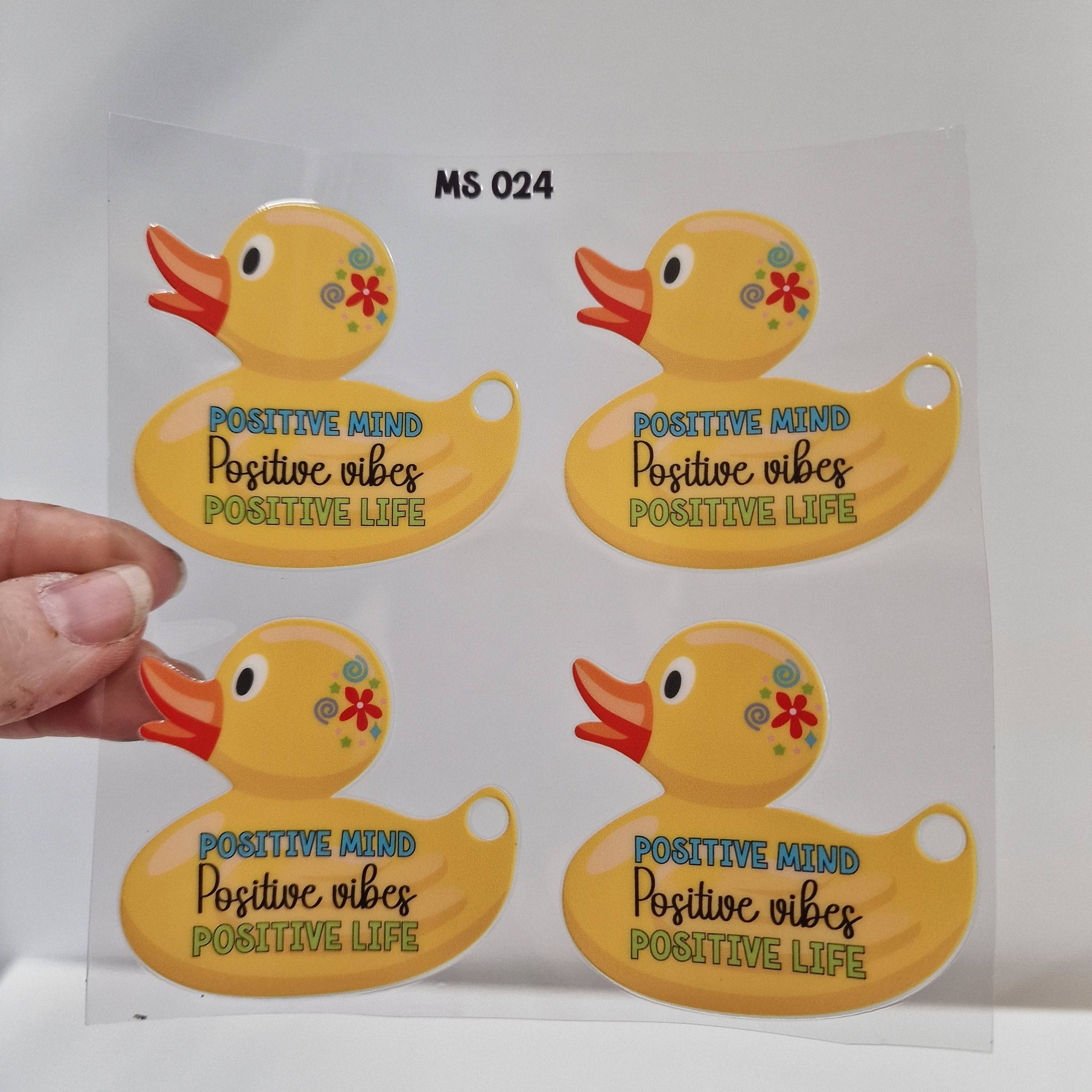 UV DTF - MS 021-026 - DUCK Keyring / magnet - 4 pack - Image 10