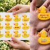 UV DTF - MS 034-045 - Happy DUCK Keyring / magnet - 4 pack