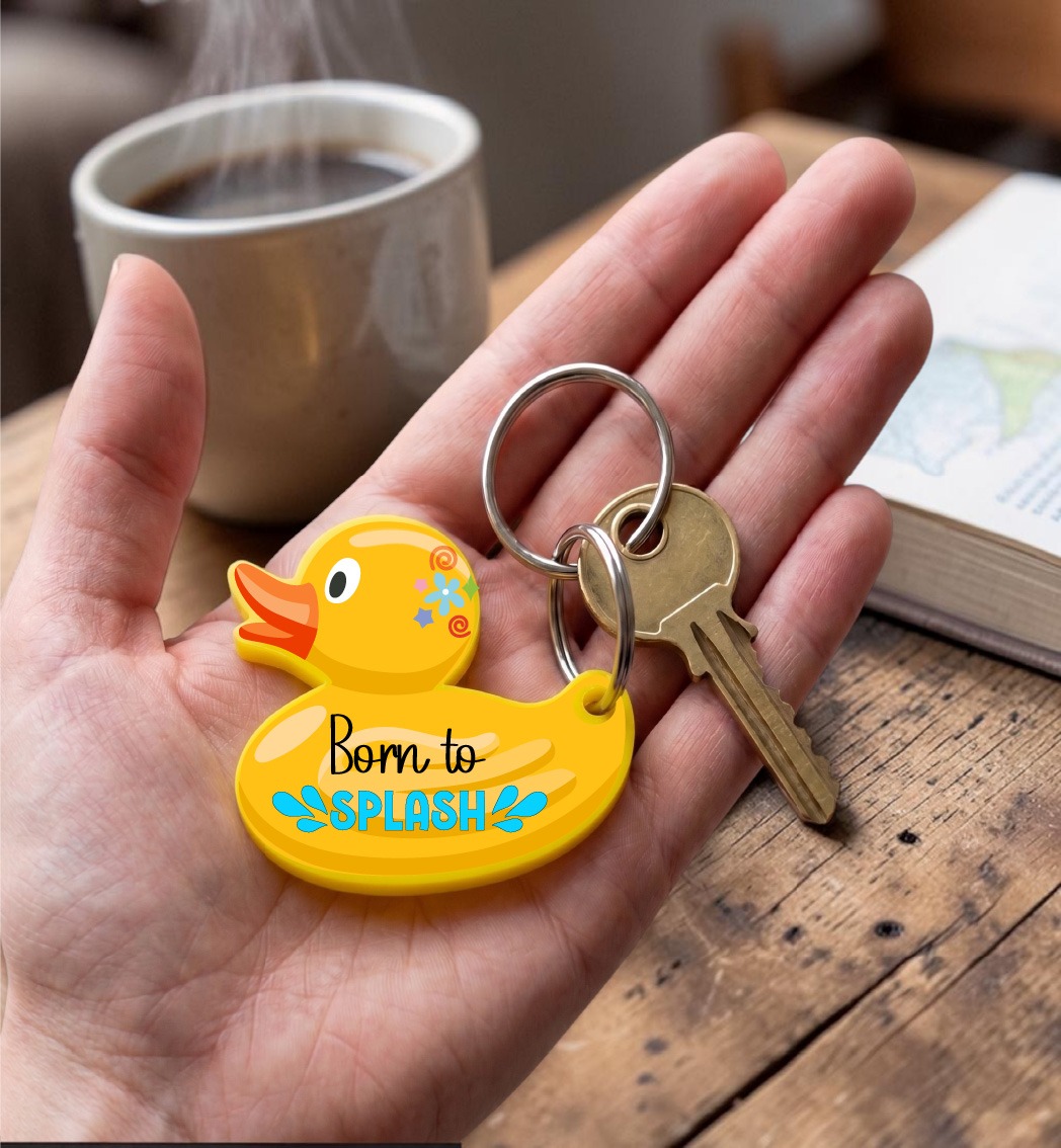 UV DTF - MS 034-045 - Happy DUCK Keyring / magnet - 4 pack - Image 13