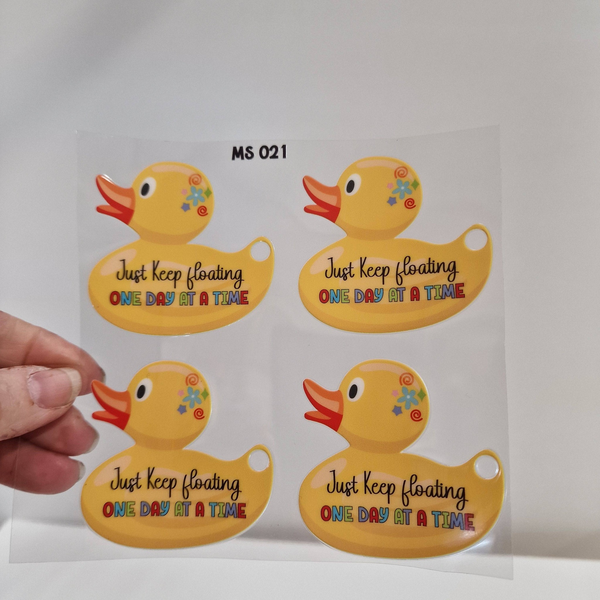 UV DTF - MS 021-026 - DUCK Keyring / magnet - 4 pack - Image 12