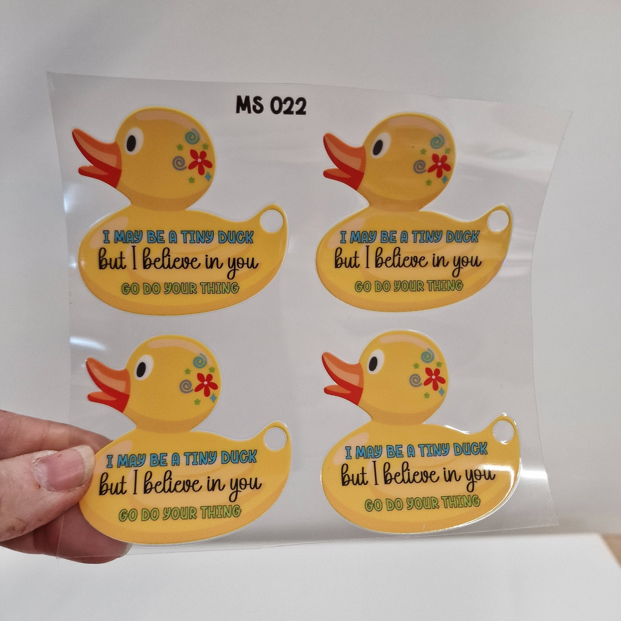 UV DTF - MS 021-026 - DUCK Keyring / magnet - 4 pack - Image 13