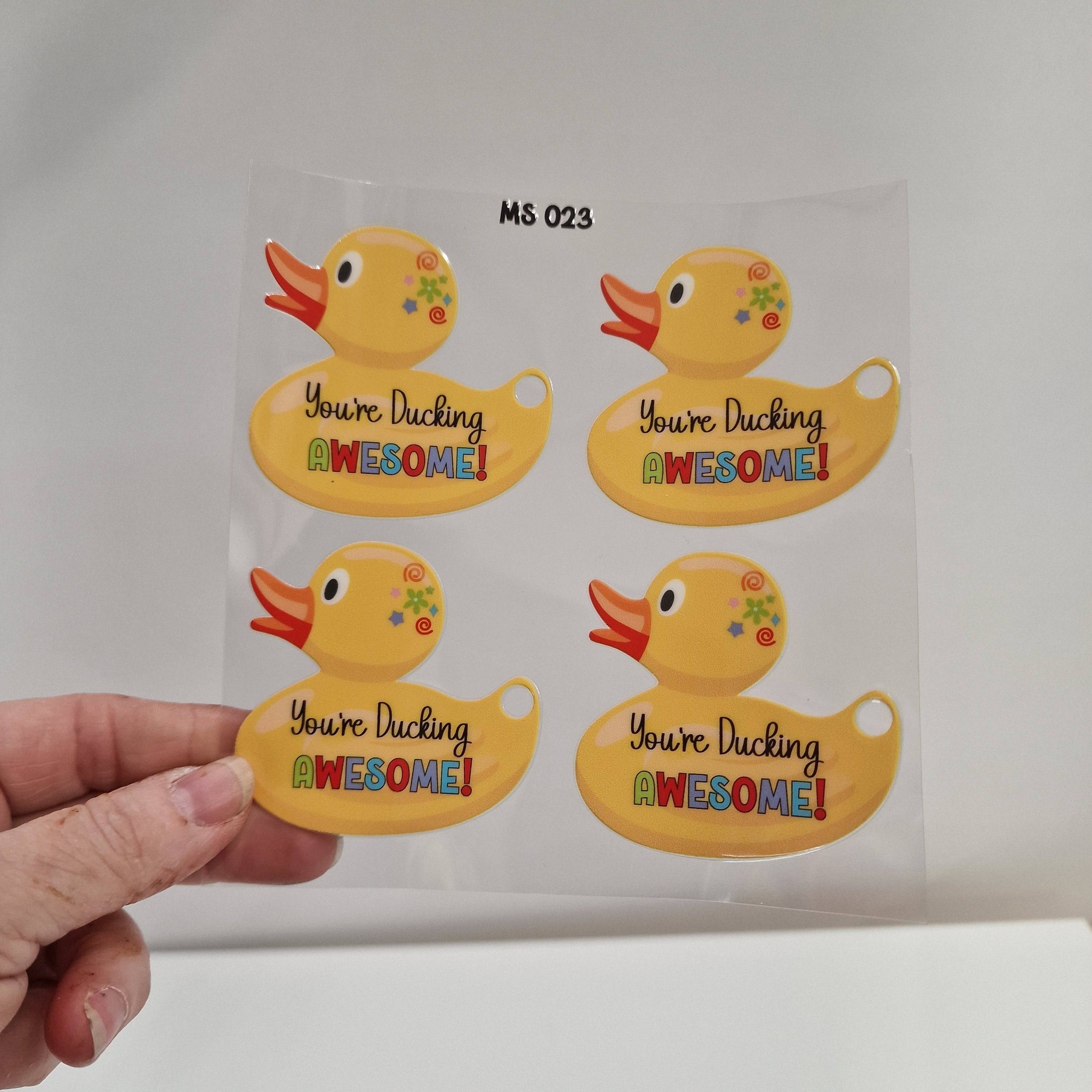 UV DTF - MS 021-026 - DUCK Keyring / magnet - 4 pack - Image 14