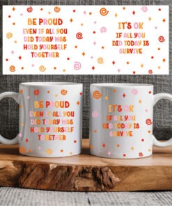 Sublimation sheet - Mug wrap 11oz - 050 Reminder Orange