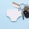 Underpants keyring blank with optional fastenings
