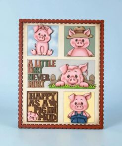 Large Frame interchangeable - Pig in mud
