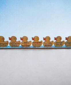 Alternative view of UV DTF - MS 032 - Positivity Ducks in a row with MDF base