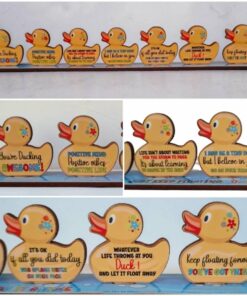 UV DTF - MS 032 - Positivity Ducks in a row with MDF base