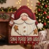 Prim Santa Door Hanger 27cm